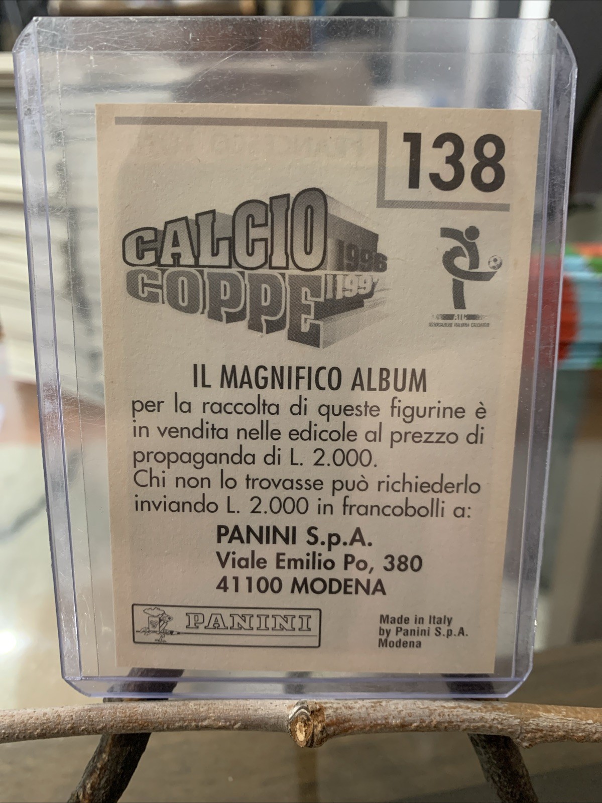 1996-97 Panini Calcio Coppe Francesco Totti # 138 AS Roma Italy