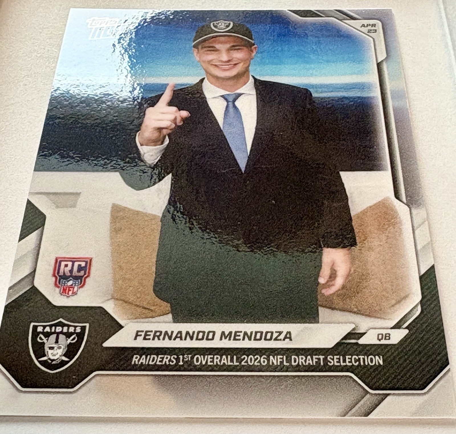 Topps 2025-26 Bowman U Now Fernando Mendoza Art Cards RC #CSFM-A /17706