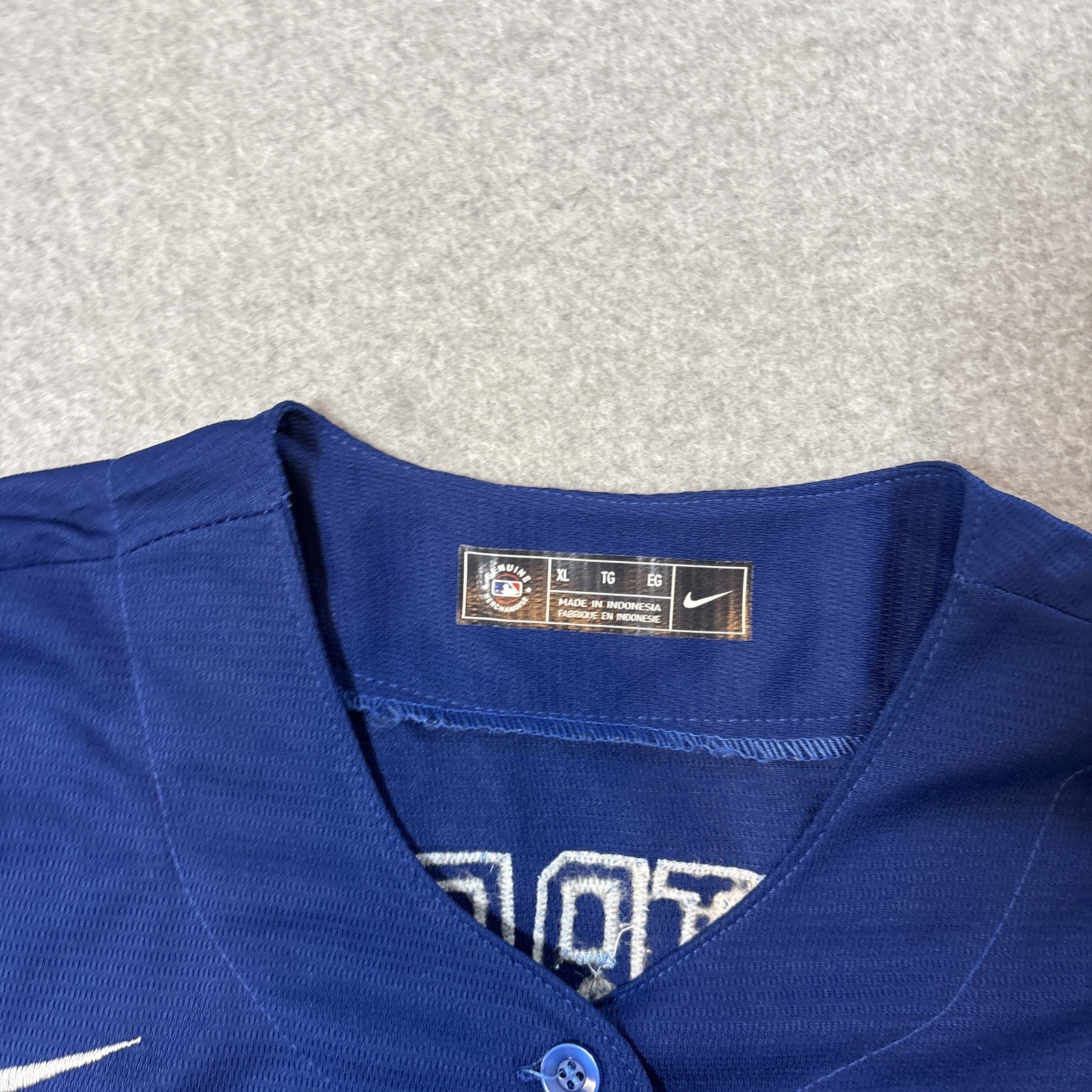 Women’s Chicago Cubs Wilson, Contreras Nike navy blue City Connect Jersey SZ XL