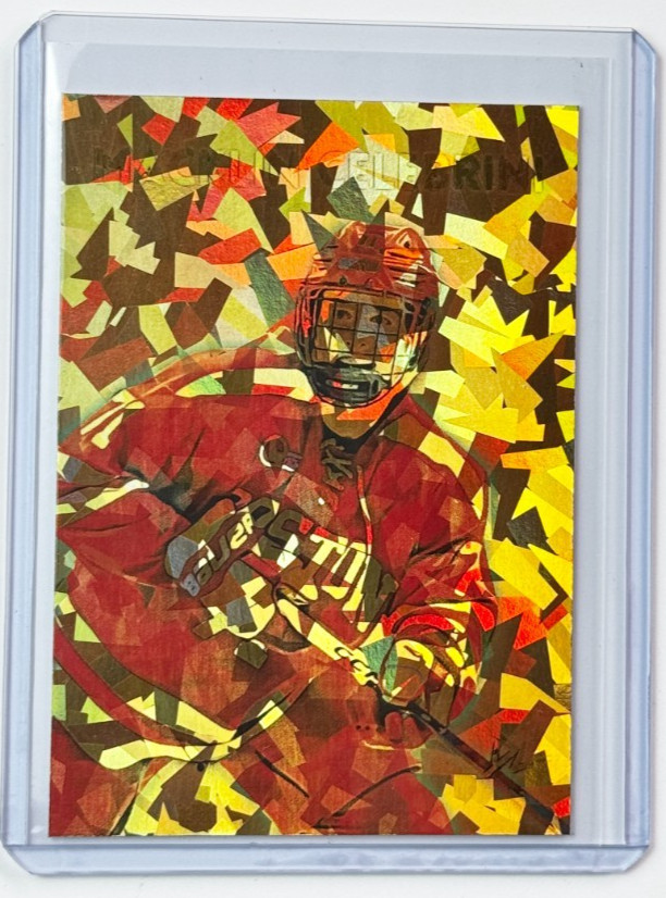 Macklin Celebrini Limited Artist Signed “Boston Terriers” Refractor Card 1/1