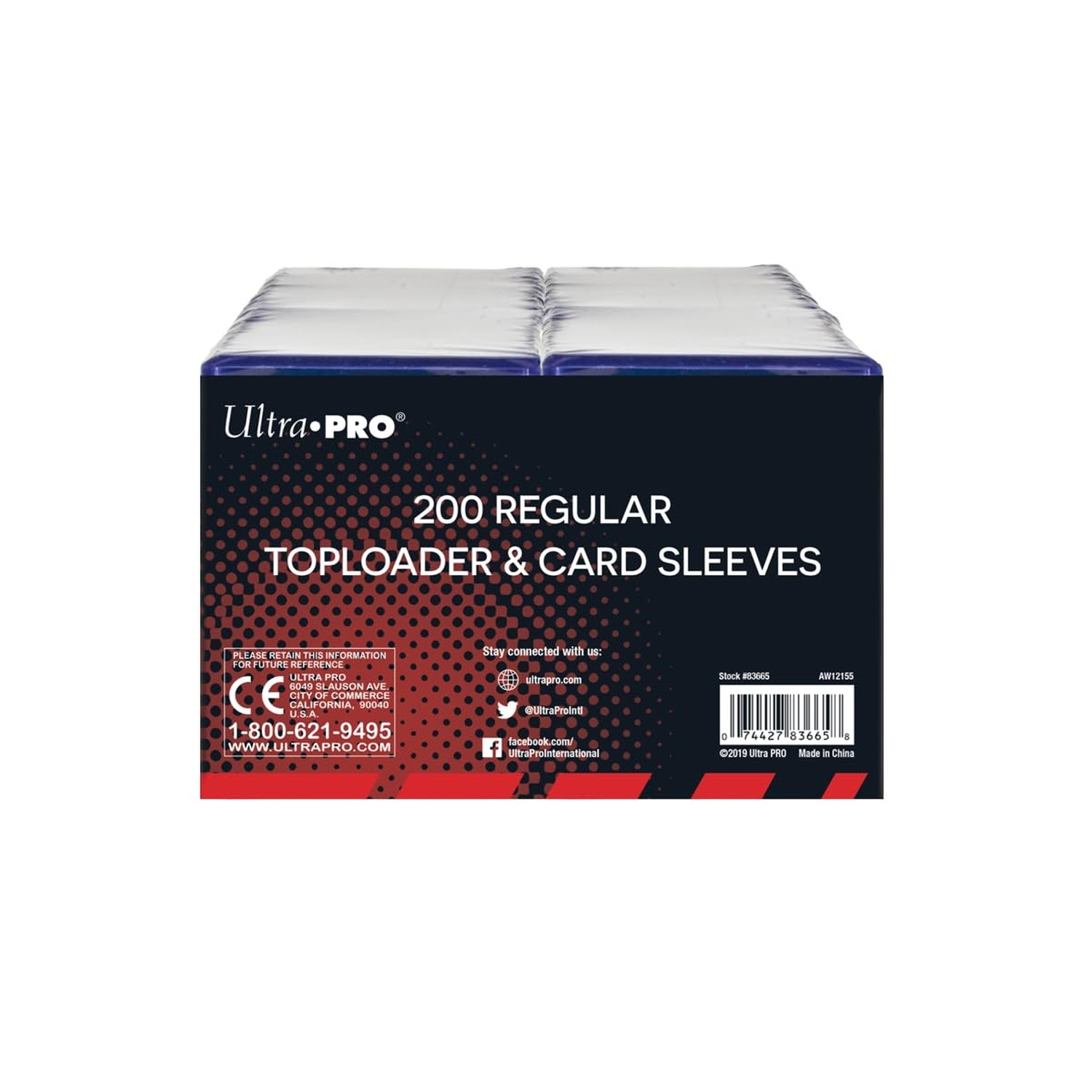 Ultra PRO 3″ x 4″ Clear Regular Toploaders for Cards with Card Sleeves Bundle…