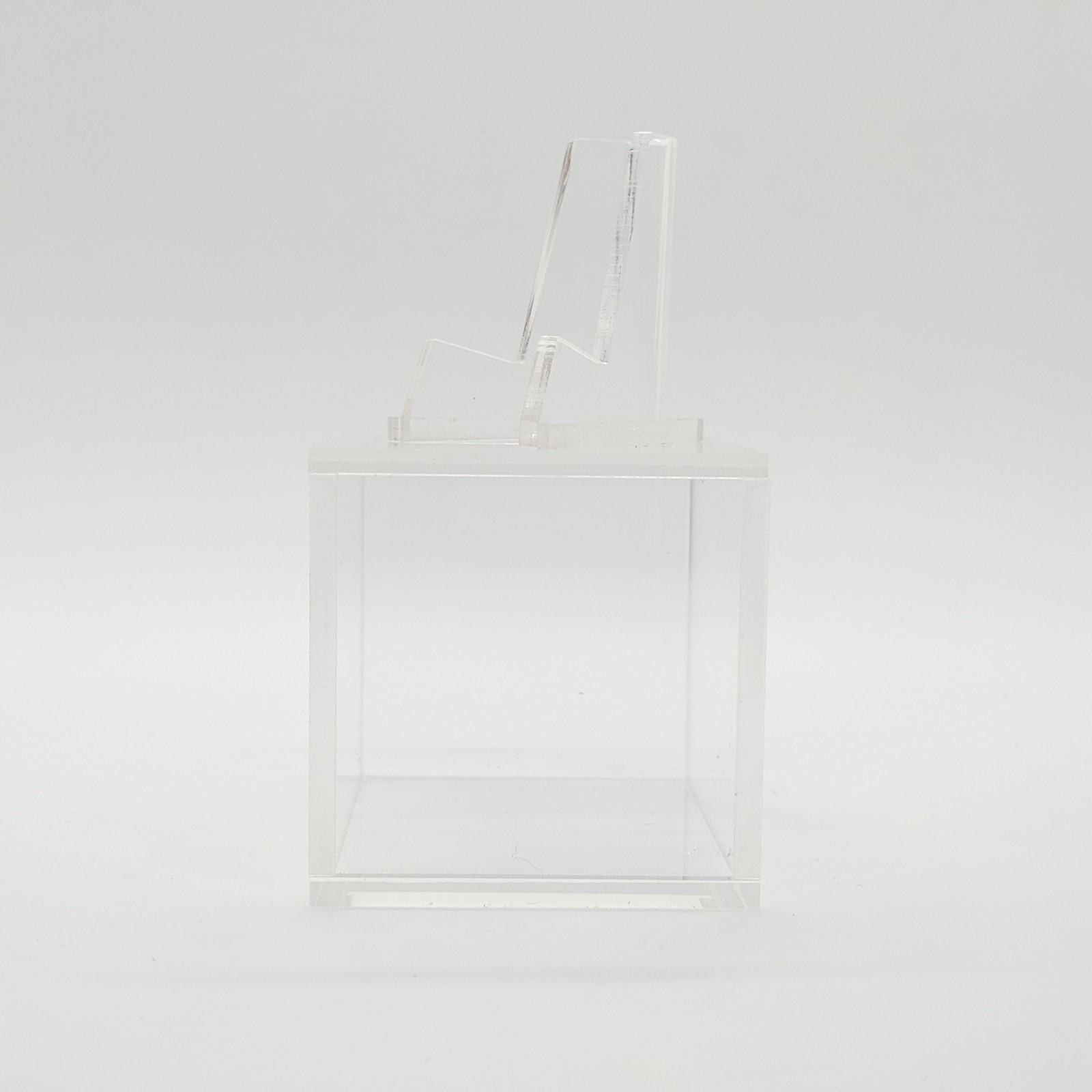 Championship Ring Display Case Box Clear Stand Holder Cube Ring Box Display Case
