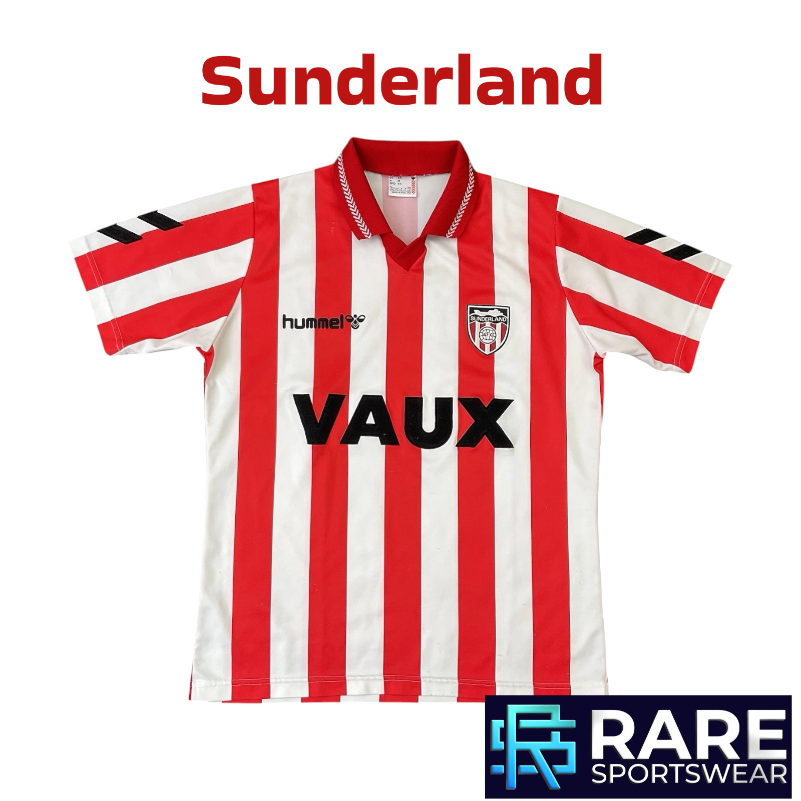 SUNDERLAND 1991-94 FOOTBALL SHIRT MEDIUM ADULT (V GOOD) VAUX HUMMEL VINTAGE