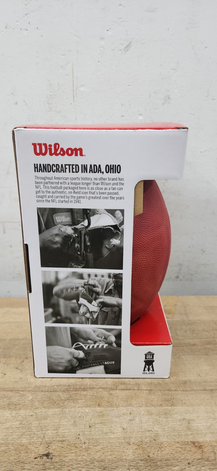 NEW Official NFL Game Day Limited Edition Wilson Full Size Football “The Duke”