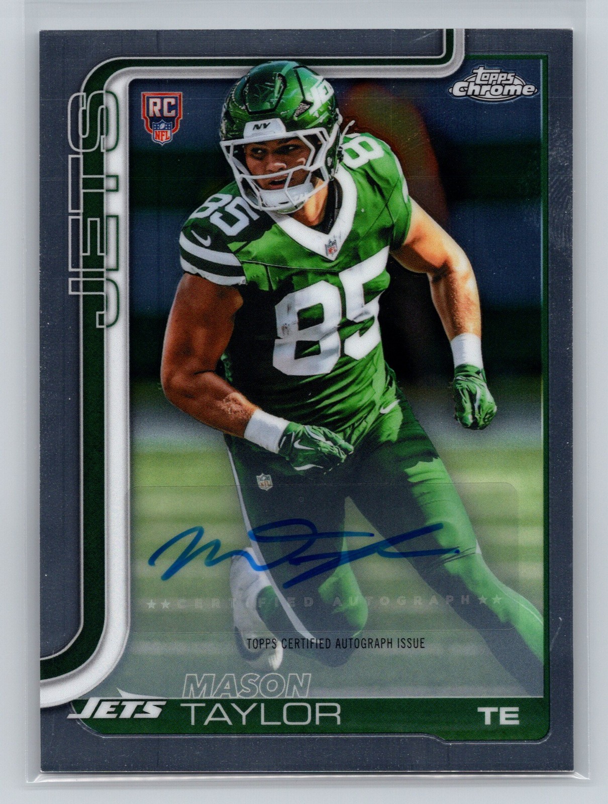 2025 Topps Chrome Mason Taylor New York Jets Auto Rookie #RA-MT 13601