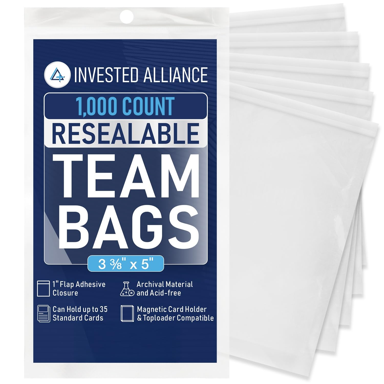 Invested Alliance Resealable Set Team Bags for Trading Cards | Ultra, TCG,