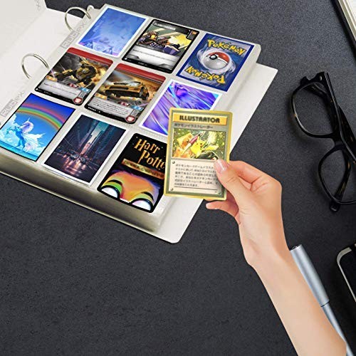 540 Pockets Card Sleeves Binder Sheets Baseball Card Sleeves Pages for 3 Ring