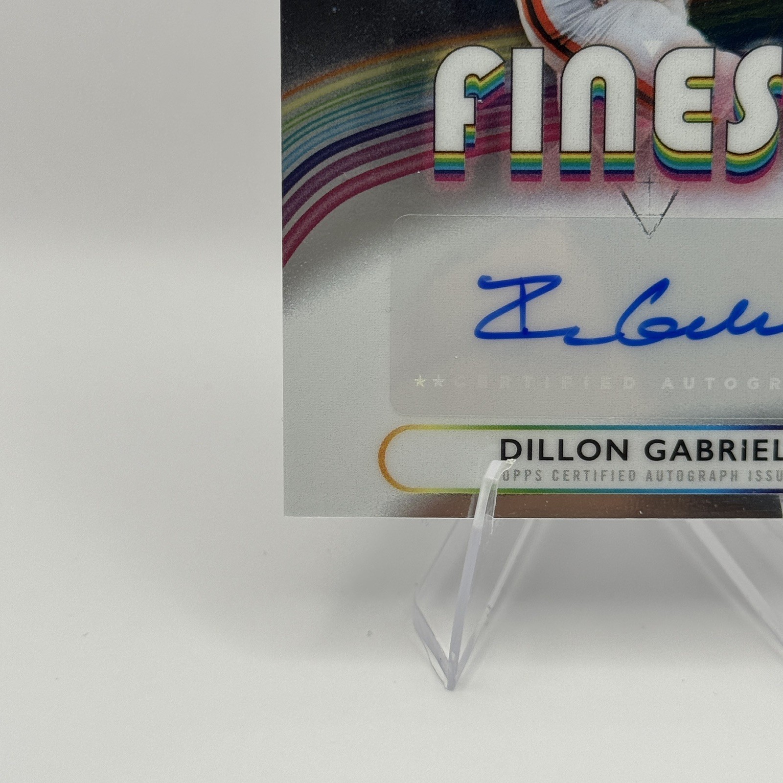 Dillon Gabriel 2025 Topps Finest RC Auto Refractor Browns RC