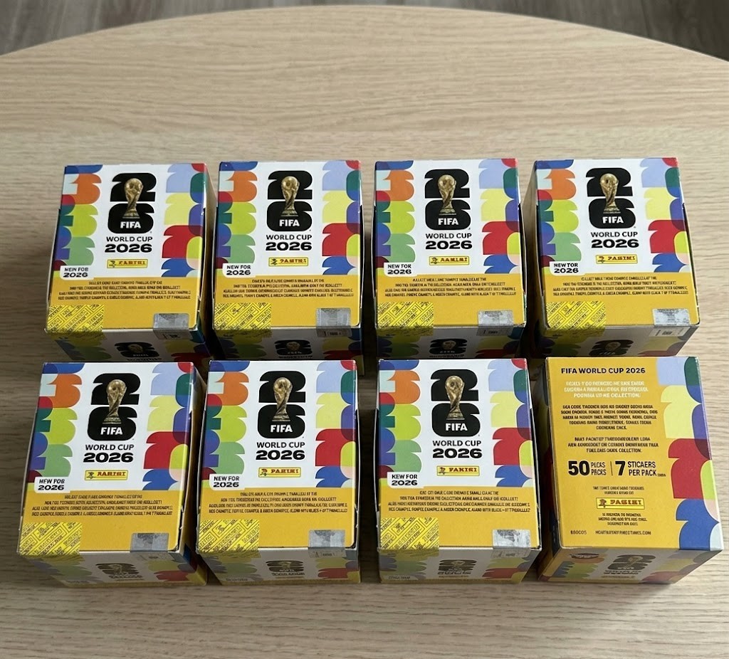 Panini FIFA World Cup 2026 Official Sticker 50-Pack Box Gold Limited 2026