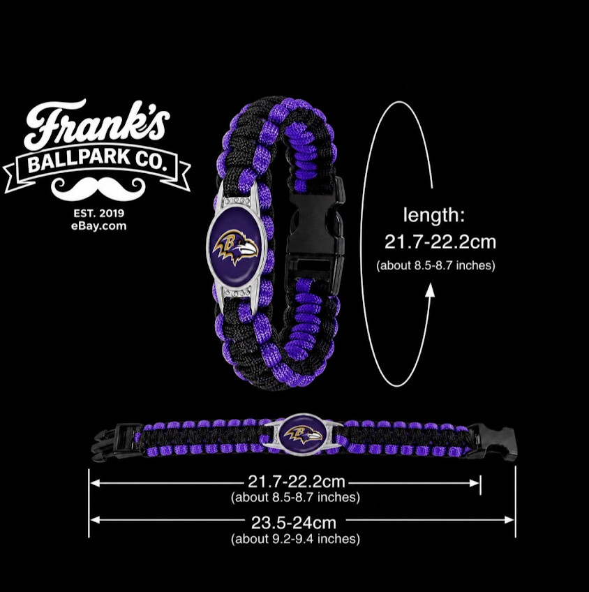 Choose Your Team ~ NFL Paracord Bracelet ~ All 32 NFL Teams – New In Bag