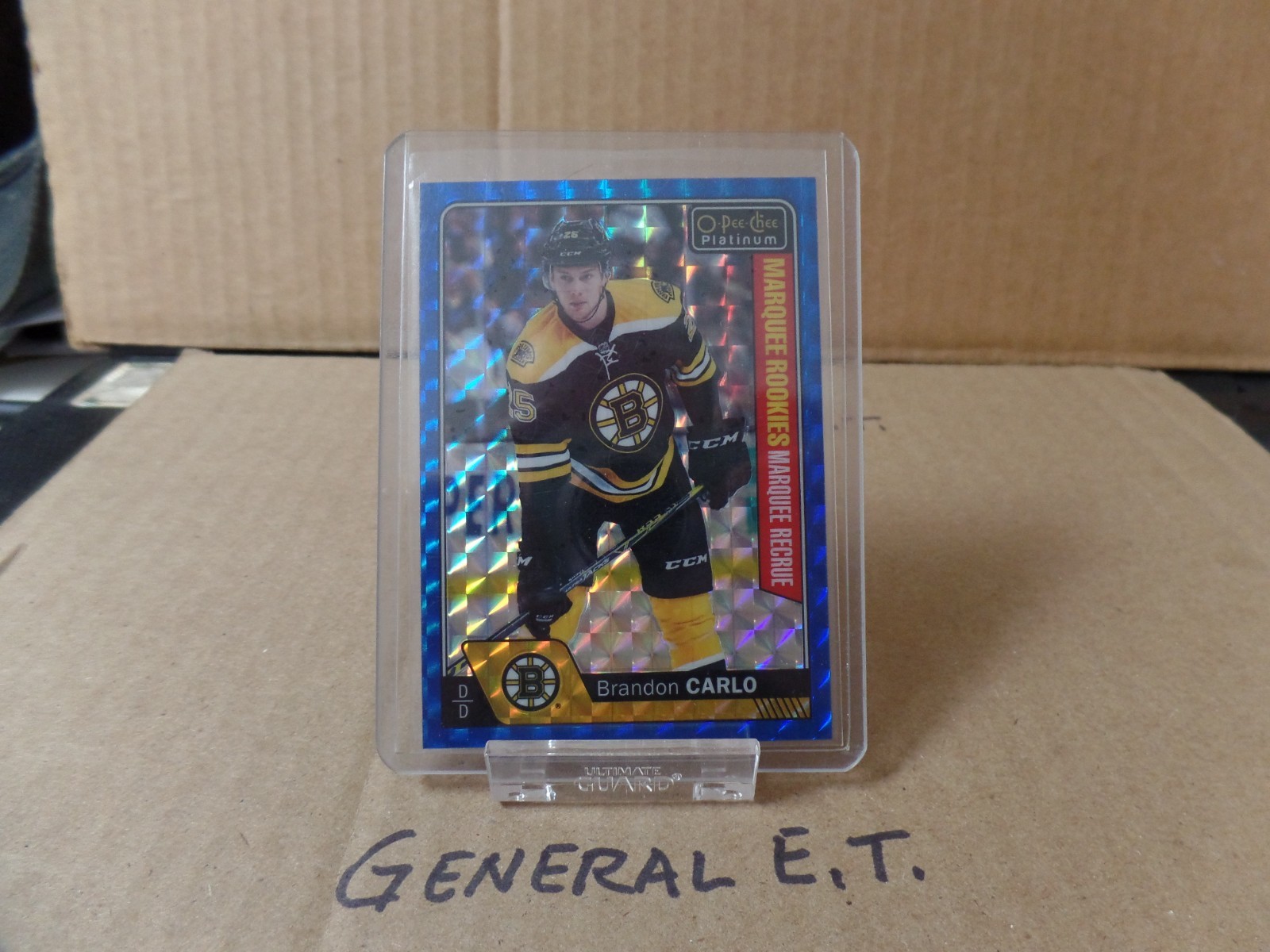 2016-17 OPC Platinum #163 Brandon Carlo Royal Blue Cubes 39/99