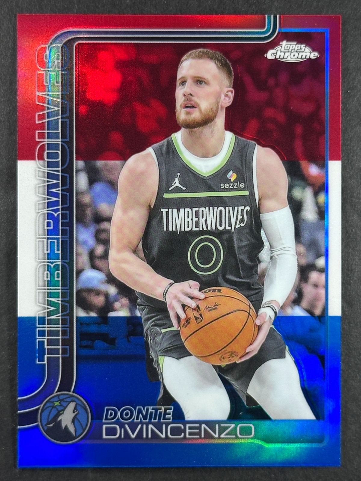 2025-26 Topps Chrome Basketball Red White & Blue Refractor – Pick A Card