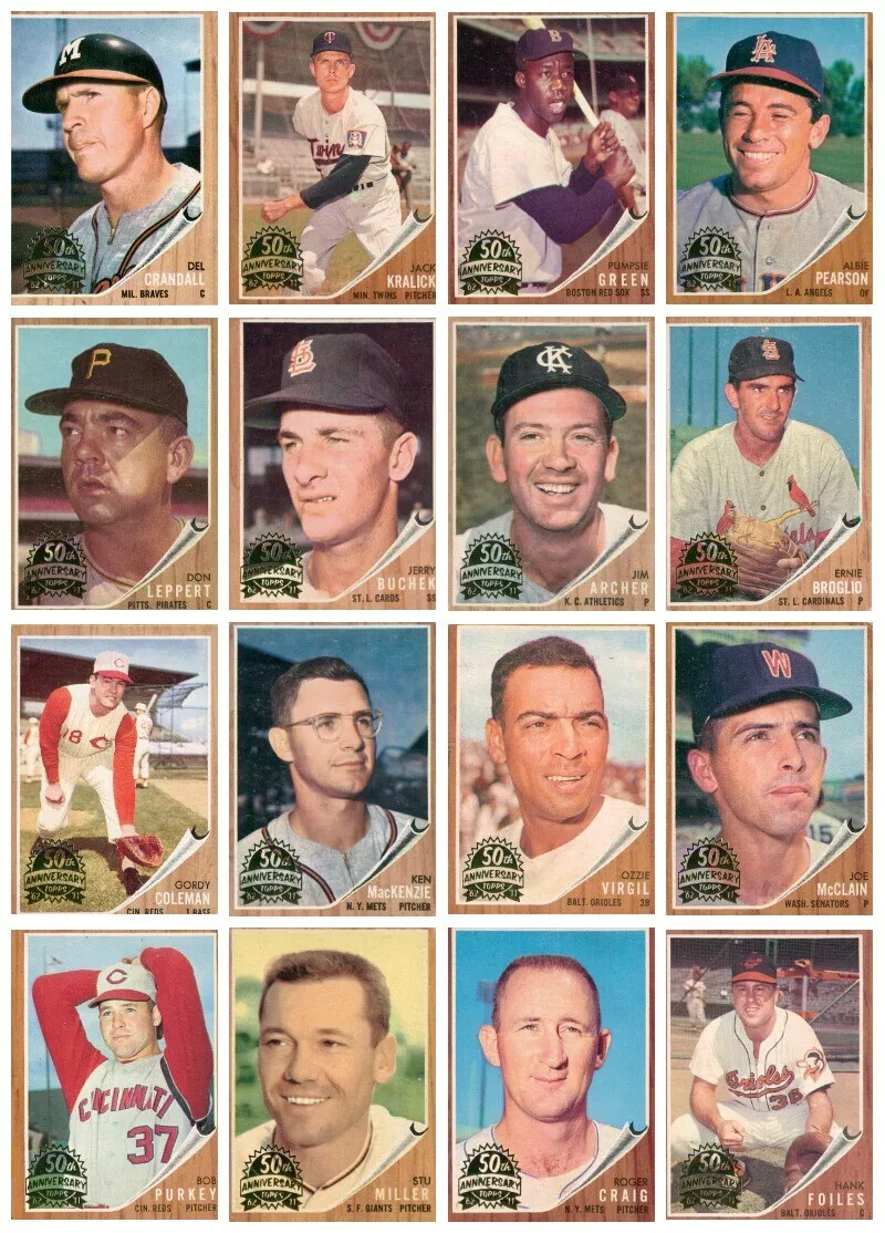 2011 Topps Heritage 1962 50th Anniversary Buybacks You Choose New additions 7/12