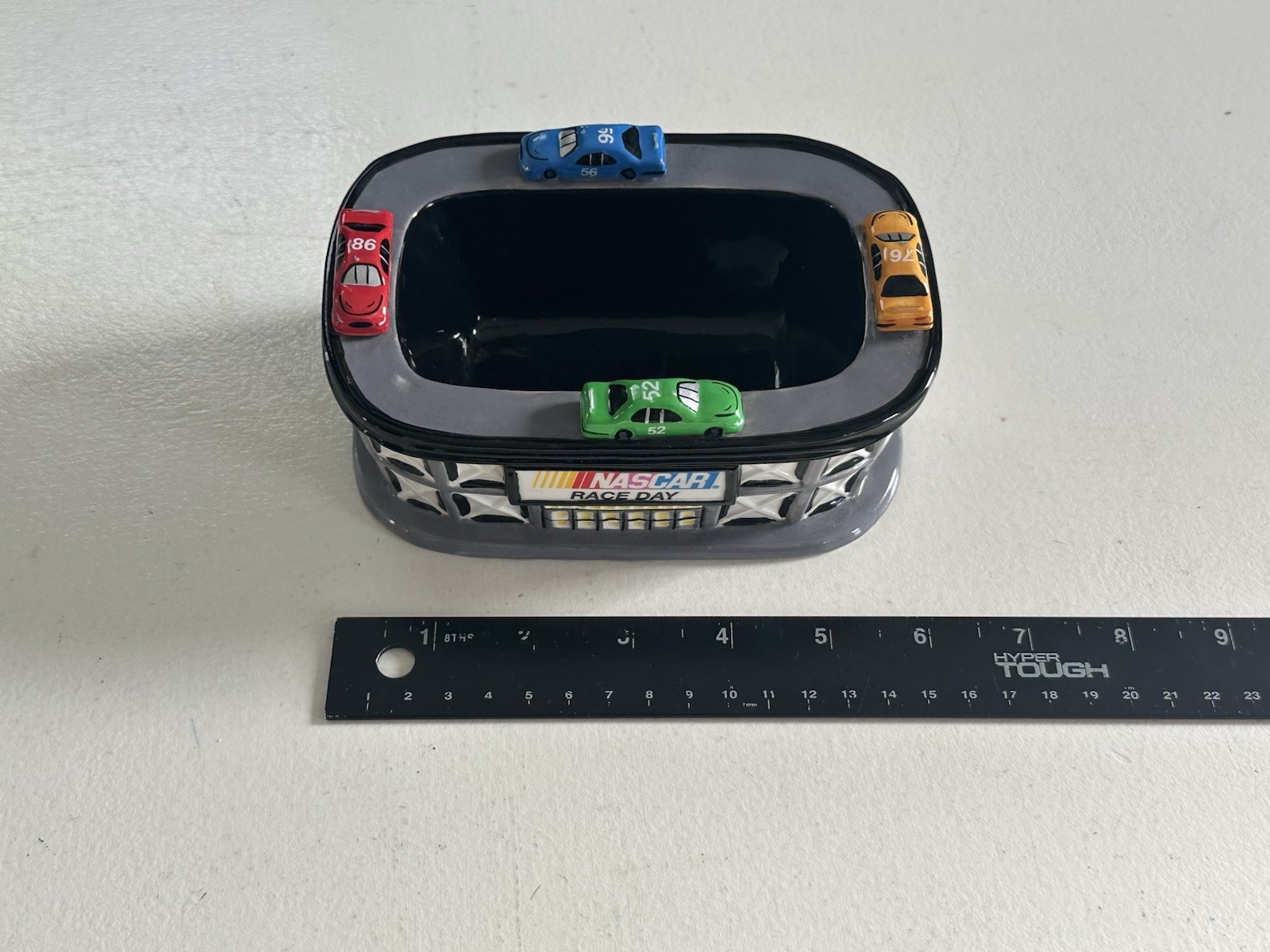 Department 56 NASCAR Race Day Bowl Decorative Snack Dish Racing Cars