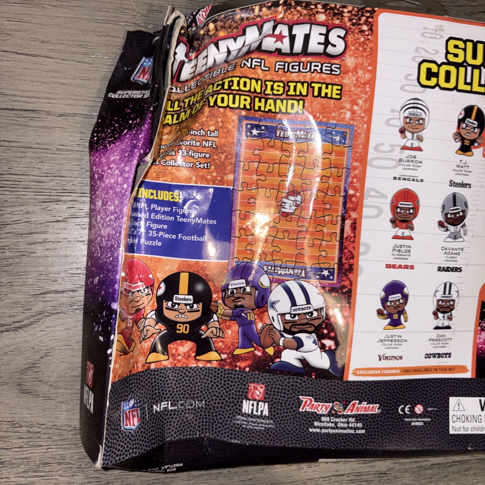 NFL Teenymates Player Figure 2023-24 Collector Set Brand New Sealed Damaged Box