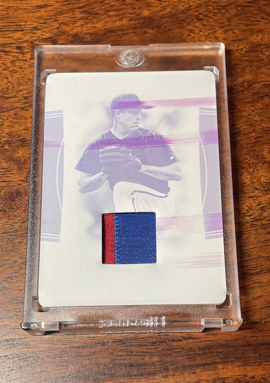 2020 Panini National Treasures Greg Maddux 1/1 Game Used Patch Jersey Relic HOF