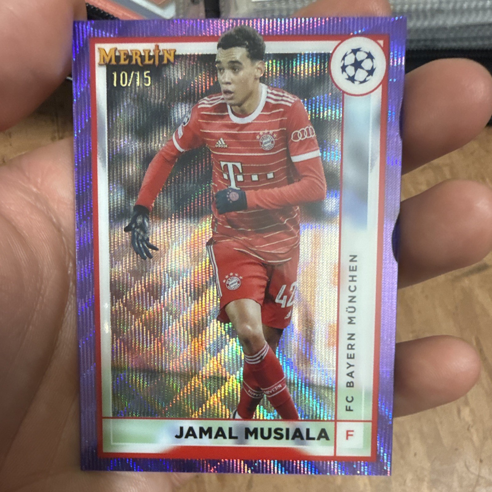 Topps 2022-23 Merlin UEFA Club Competitions Jamal Musiala #56 FC Bayern 10/15