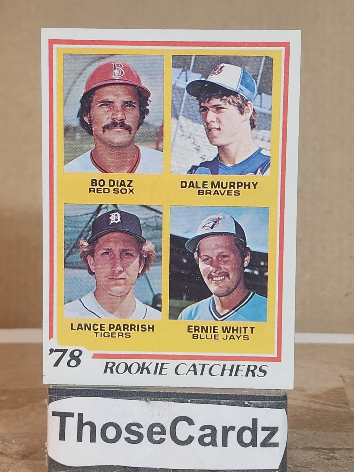 1978 Topps Rookie Catchers #708 Diaz, Dale Murphy, Parrish, Whitt (a)
