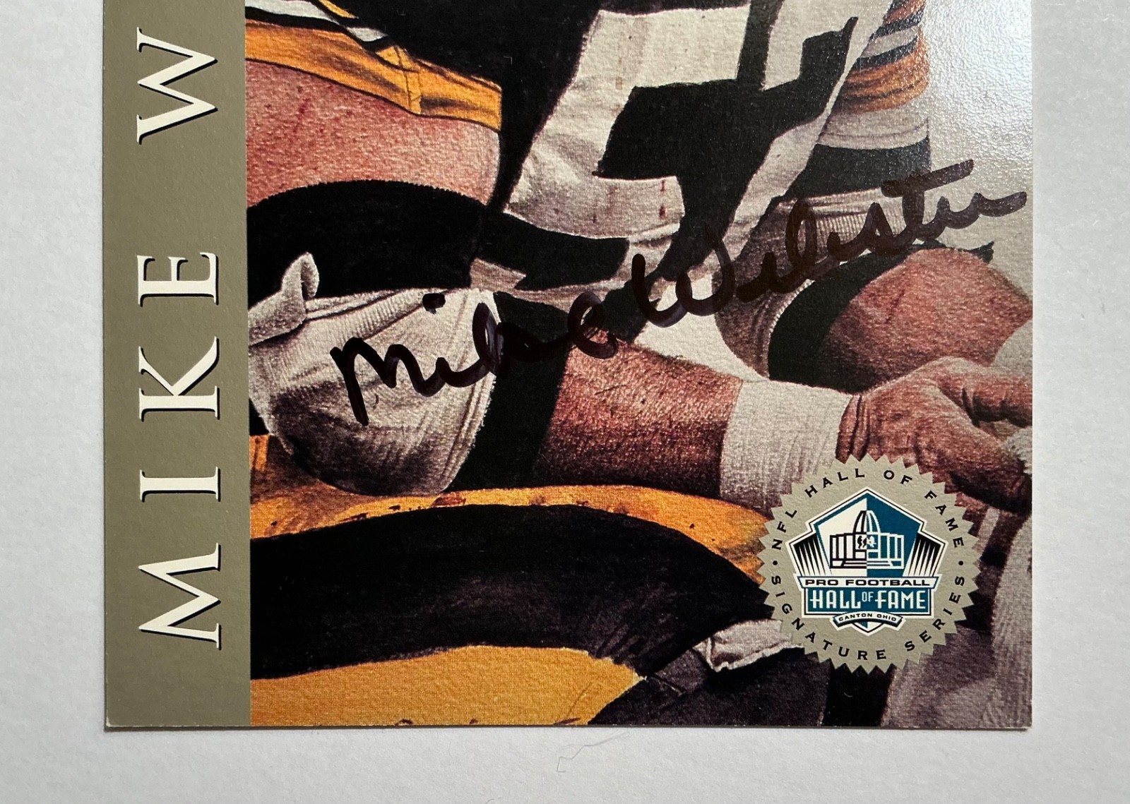 MIKE WEBSTER Signed 1998 Signature Series #’d /2500 HOF Steelers Auto HOF