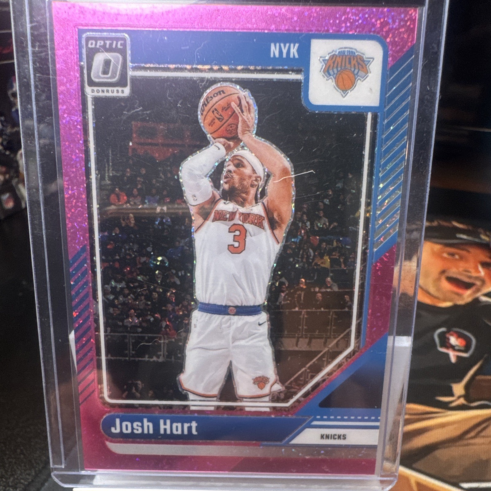 Panini Donruss Optic Josh Hart New York Knicks Pink Glitter Prizm #102 /275