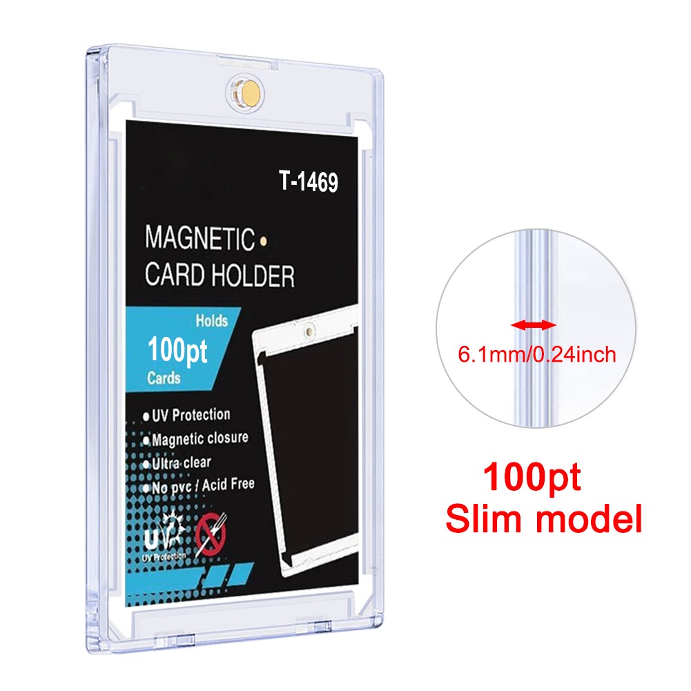 10-240PCS Magnetic Card Holder Trading Card Sports Card Case 100PT Protectors