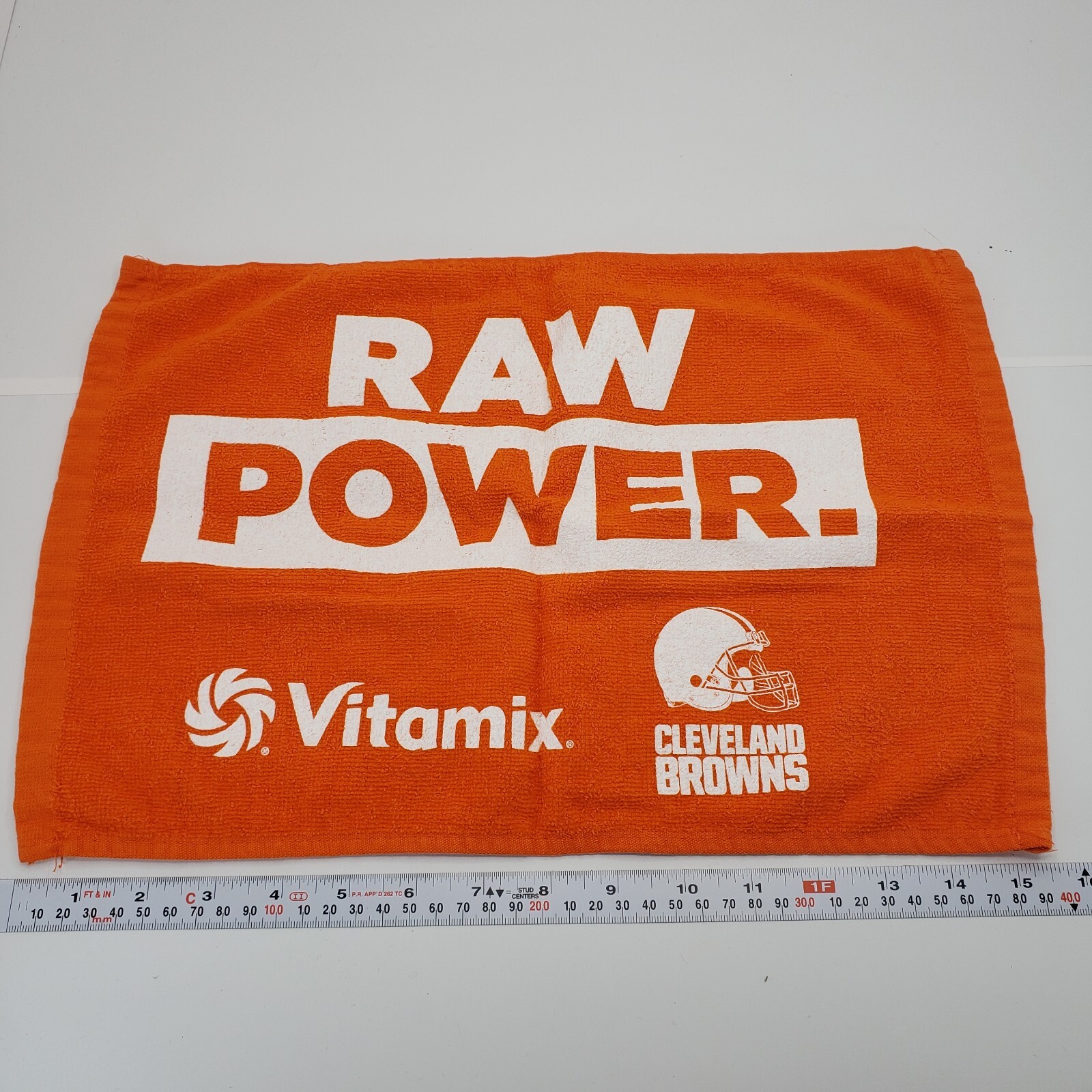 Cleveland Browns Towel 15 Inch X 10.5 Inch ” Raw Power, Vitamix ” Cleveland Fans