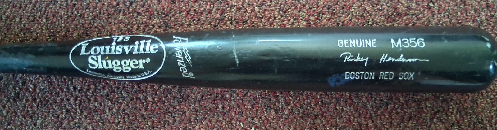 Rickey Henderson Boston Red Sox 2002 Game Used Louisville Slugger Bat PSA/DNA