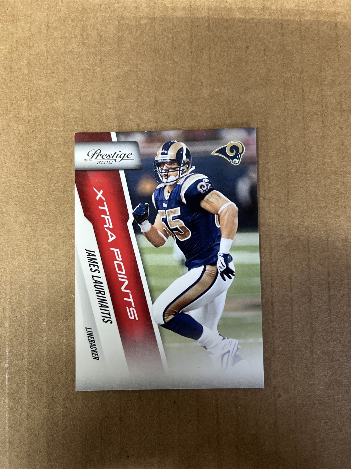 2010 Playoff Prestige – James Laurinaitis #182 Xtra Points Red /100 Rams NFL