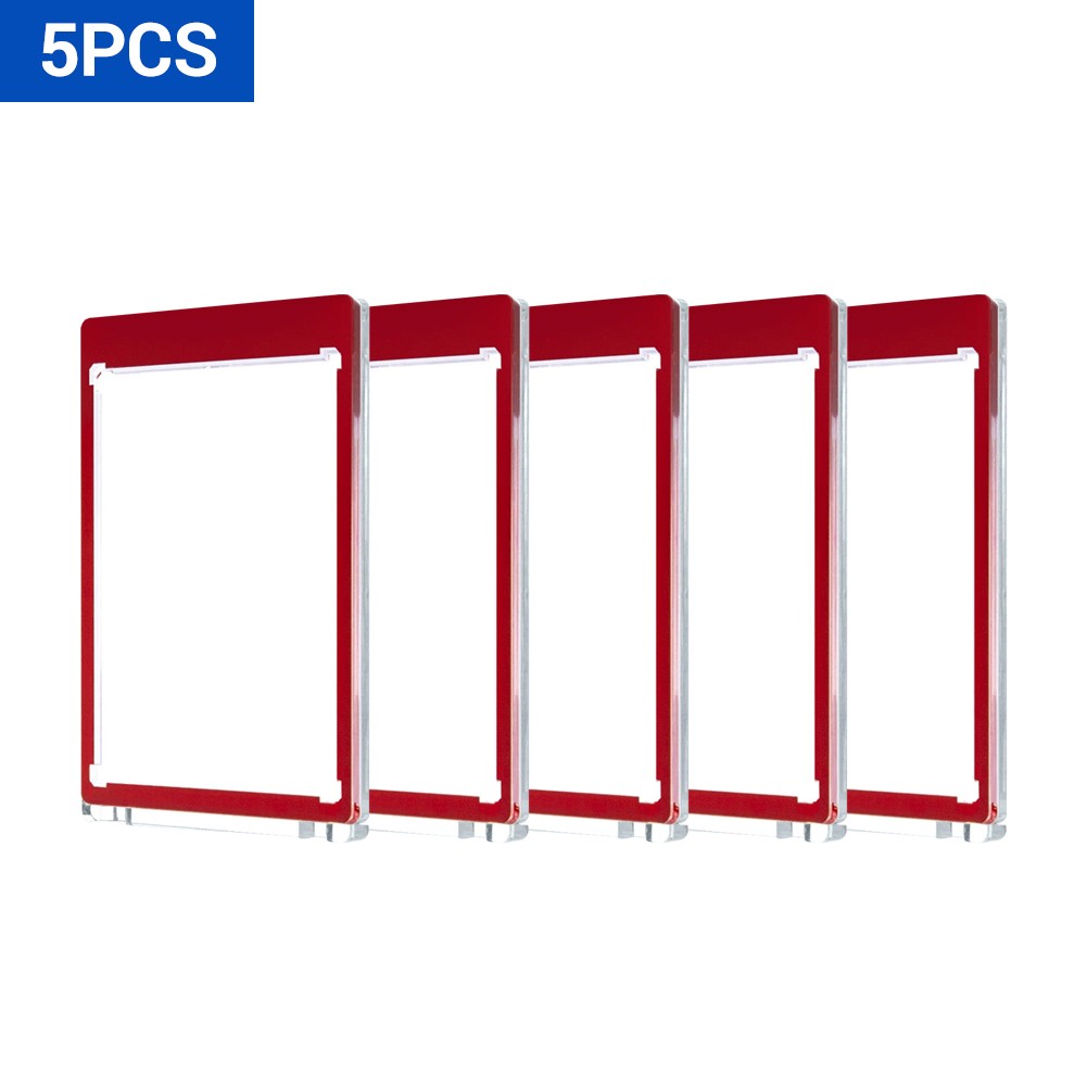 35PT Colorful Magnetic Sports Card Holders UV Protection Hard Case 5/10 Pack