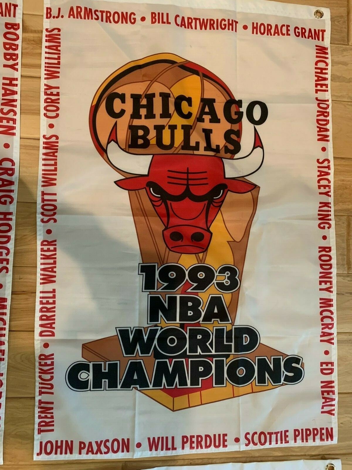 2’x3′ Full Set Of Chicago Bulls NBA Championship banners/flags “The Last Dance”