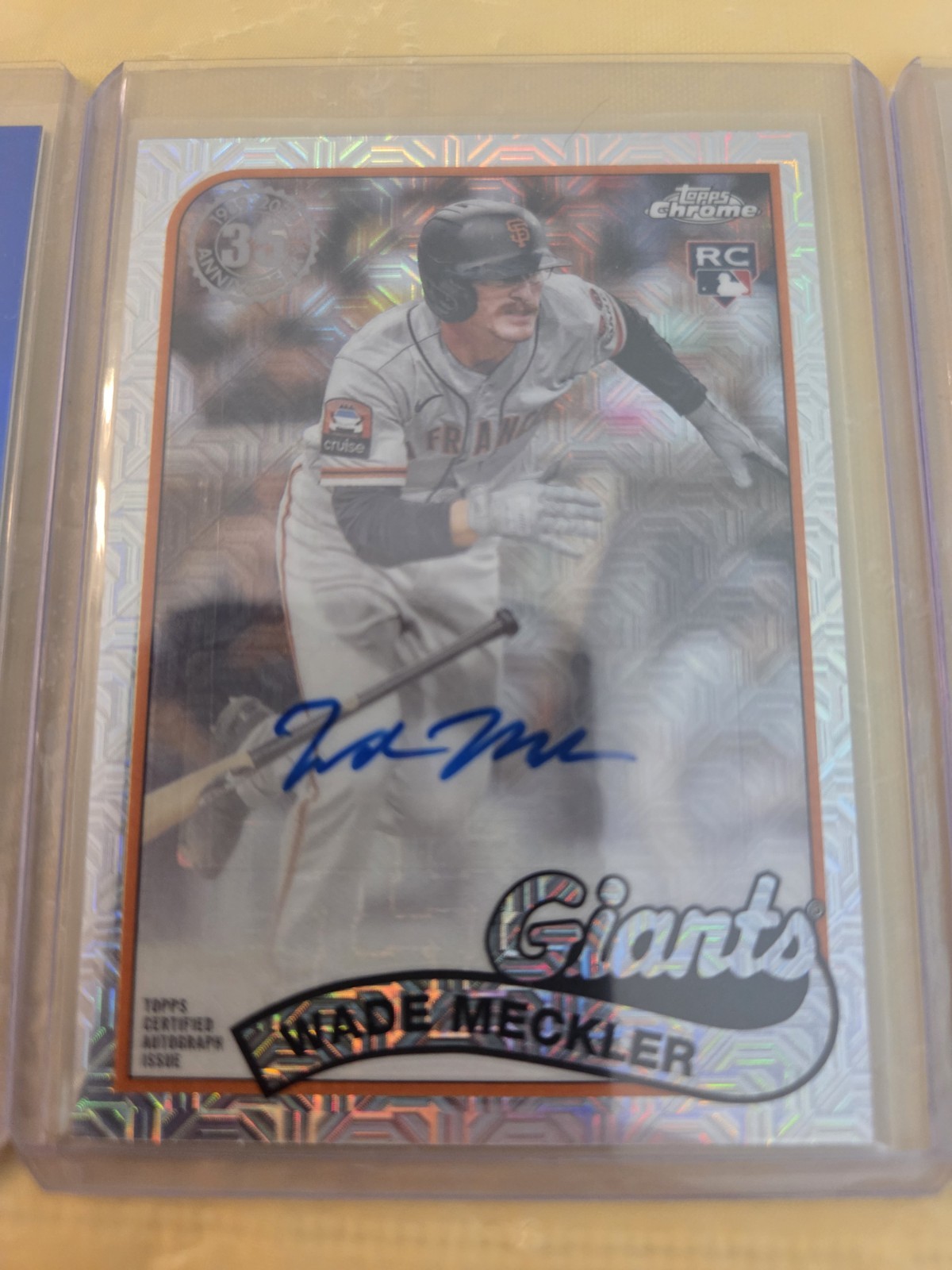 Lot of 3 Autograph MLB rookie Cards Includes McCarthy, Meckler &Meidroth.