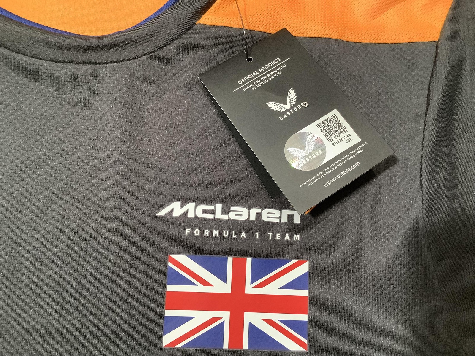 McLaren Formula 1 Team Shirt Mens Large Orange F1 Racing Castore Norris 4