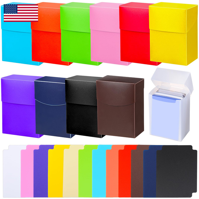 Leyndo 12 Pack Tcg Cards Deck Boxes Trading Card Storage Large Capacity