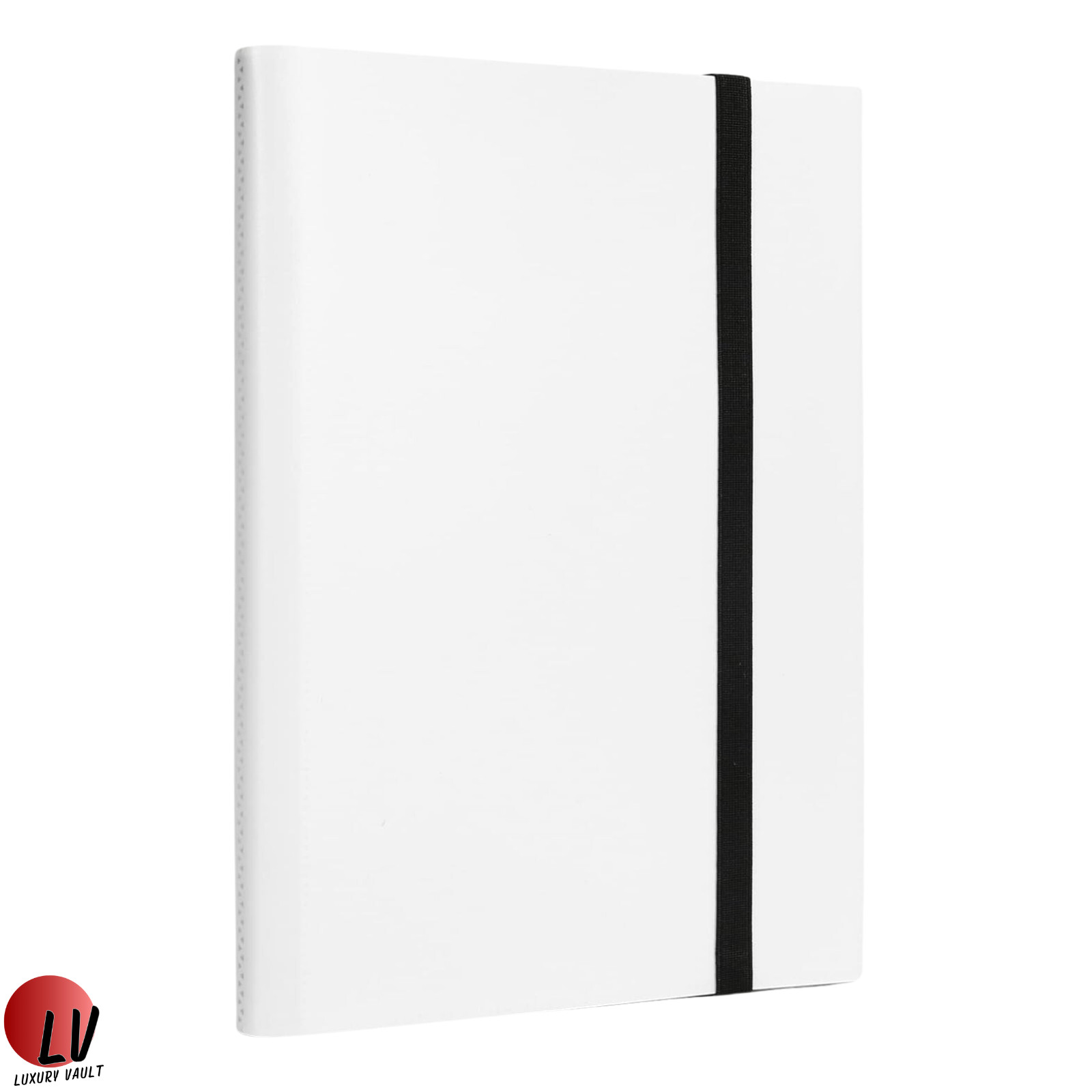 396 Card Pocket Binder with Elastic 9 Pocket Trading Cards Album Folder, White