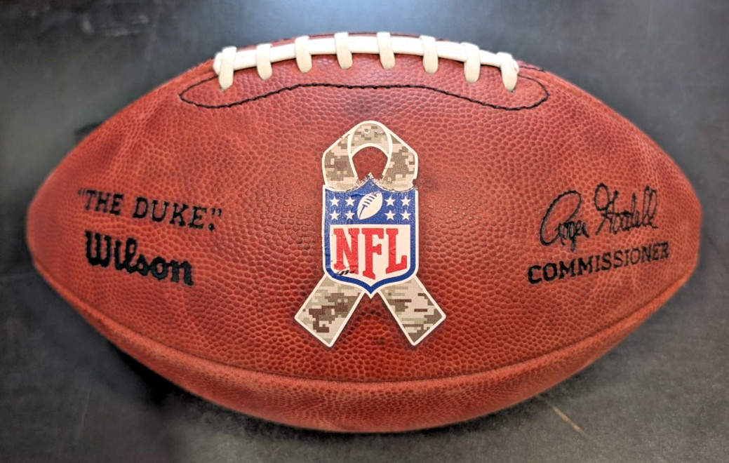 NFL Authentic Leather Wilson “The Duke” Game Limited Salute to Service Football