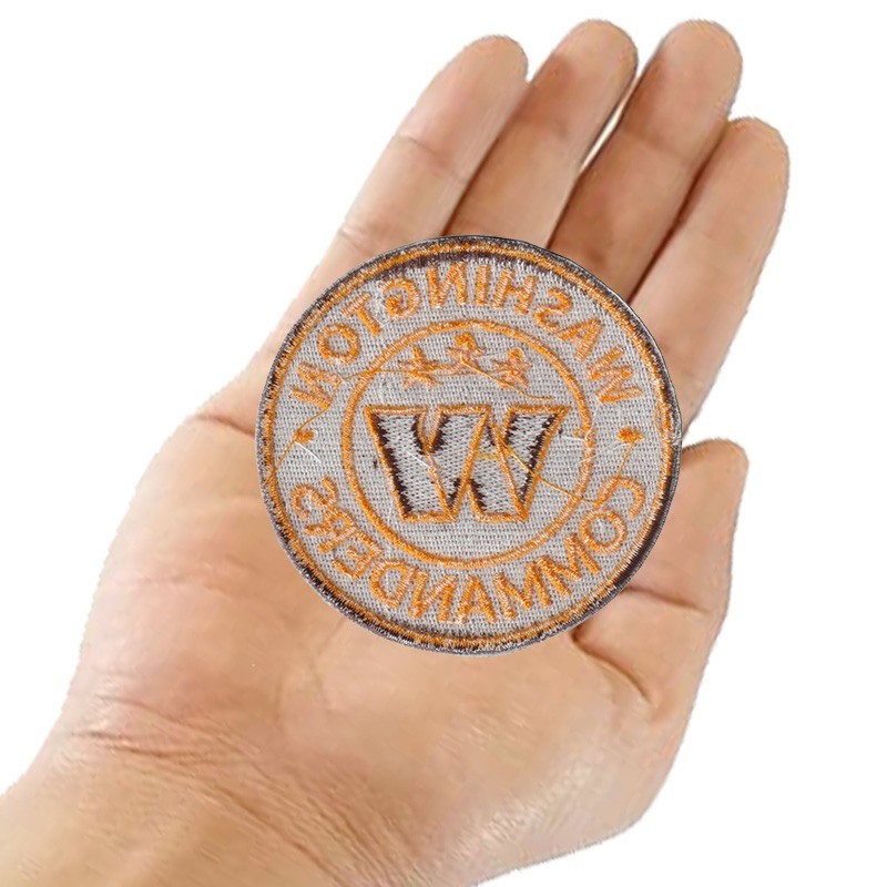 10 pcs Washington Commanders Logo Size 2.8 in x 2.8 in Embroidered Iron on Patch