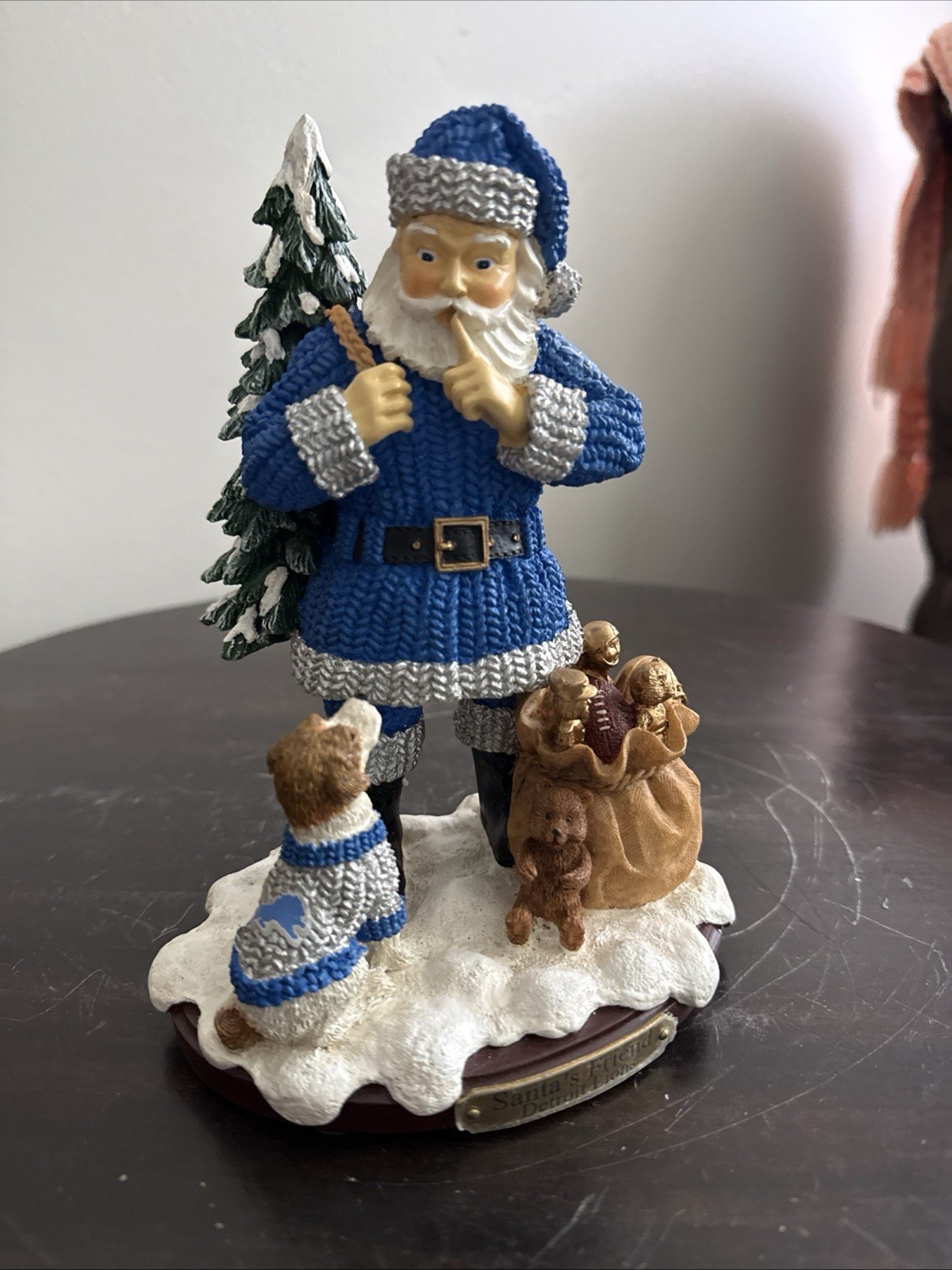 VTG 2002 Detroit Lions Christmas Santa The Memory Company Santa’s Friend NFL