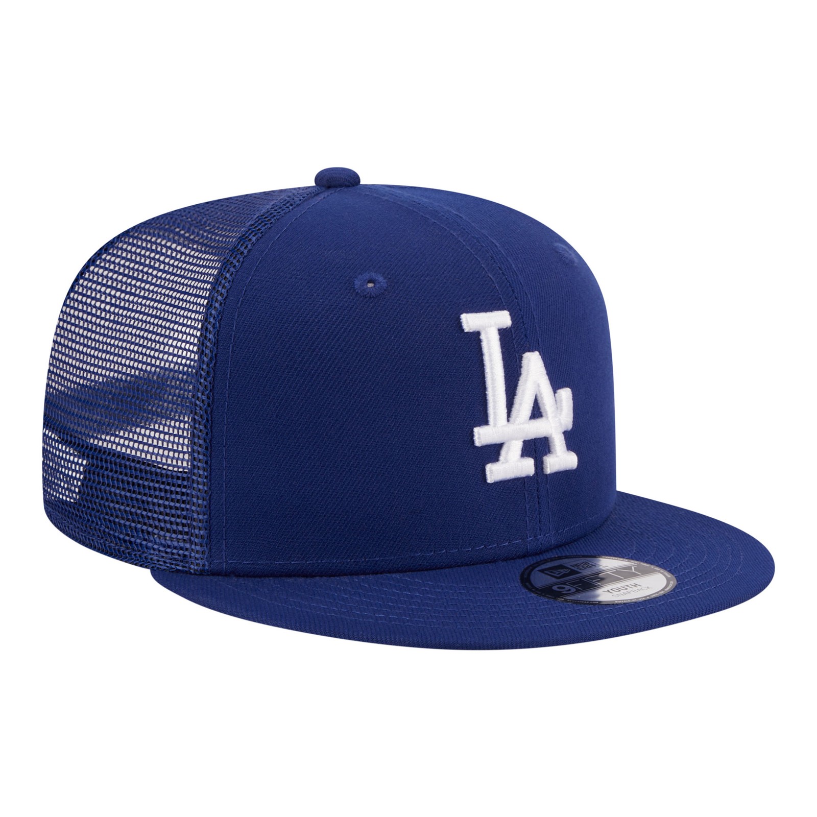 Youth New Era Royal Los Angeles Dodgers 9FIFTY Trucker Snapback Hat