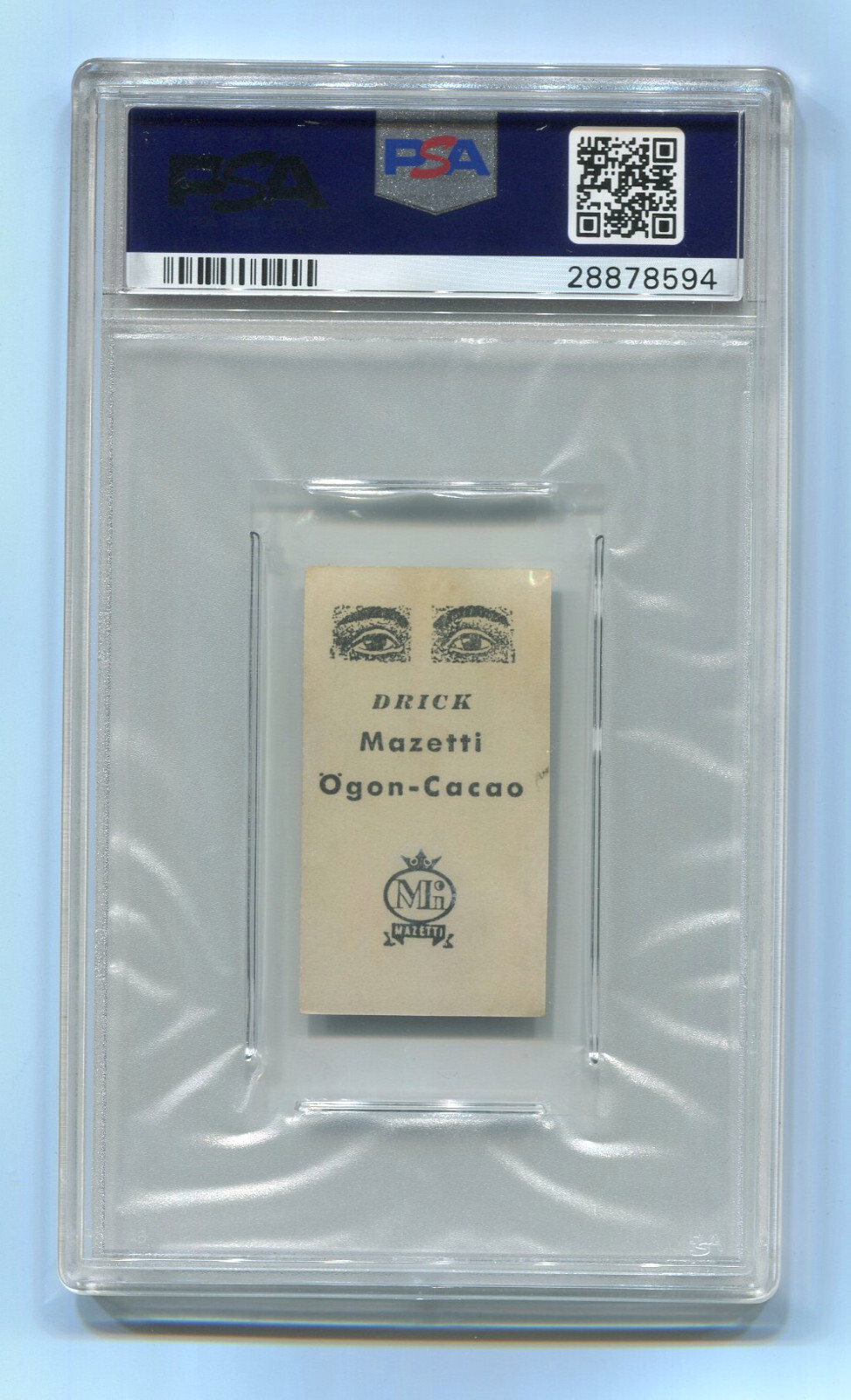 1930 Mazetti Black Tint Tony Canzoneri PSA 7 NM HOF Boxing Swedish Pop 1 Highest