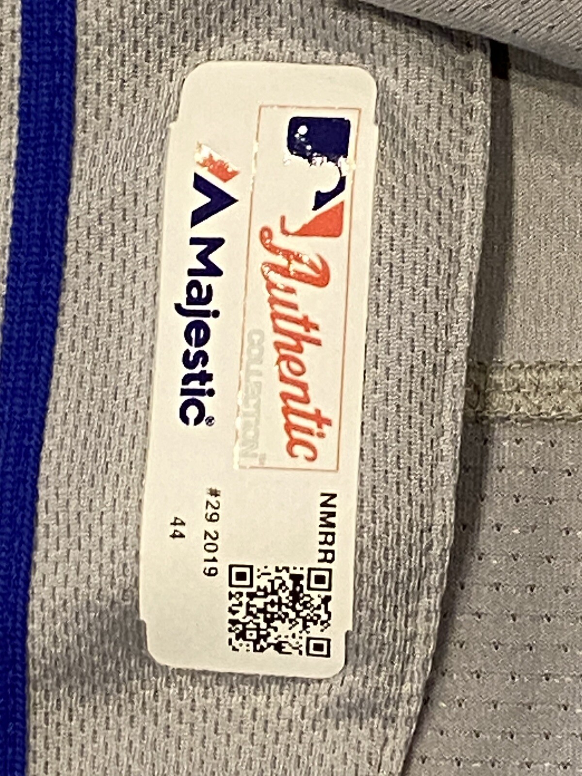 GAME-USED METS JERSEY – Brad Brach Pitched 0.2 Innings With K In This Jersey!