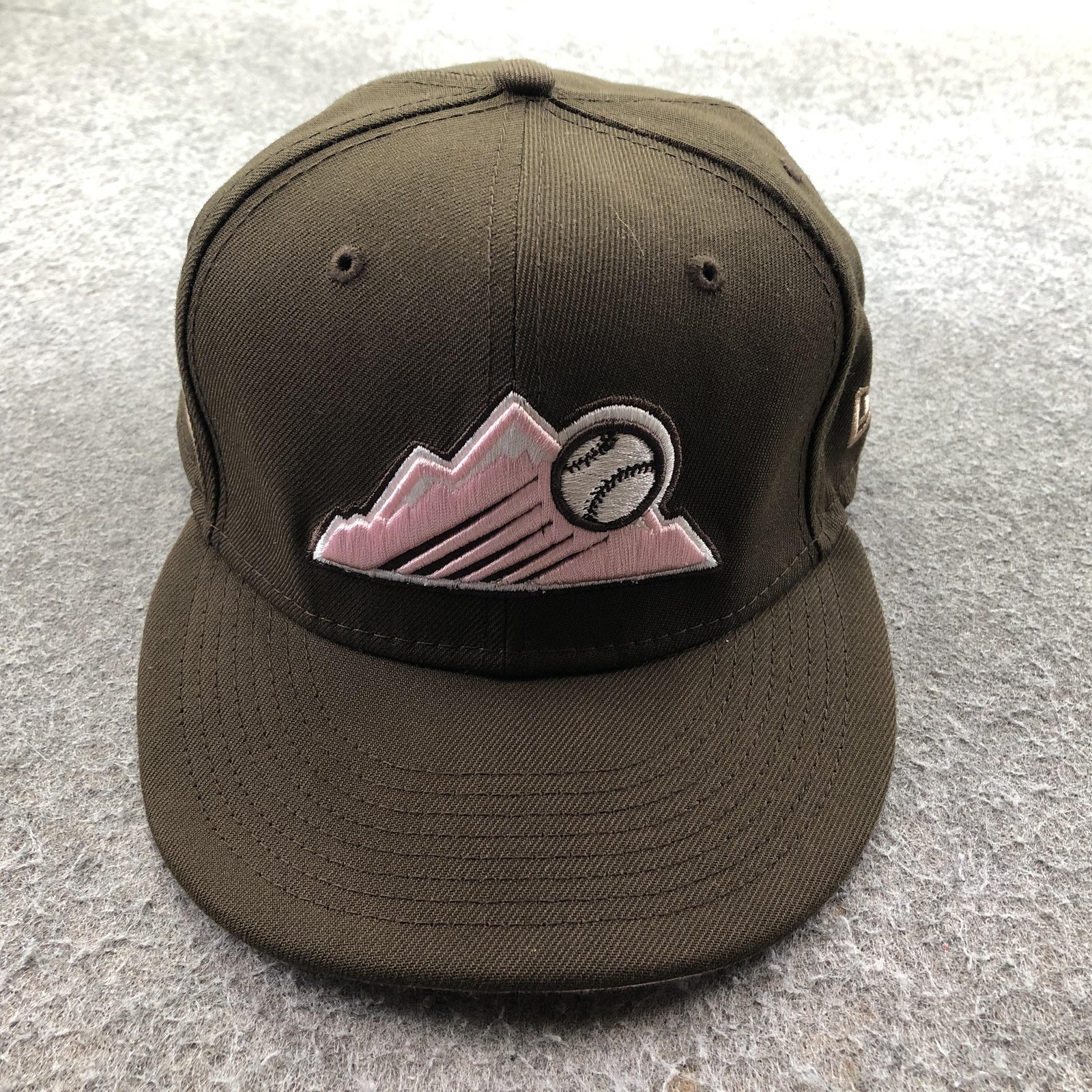 Colorado Rockies Hat Cap Fitted Mens 7 1/2 Brown MLB Baseball 59FIFTY New Era