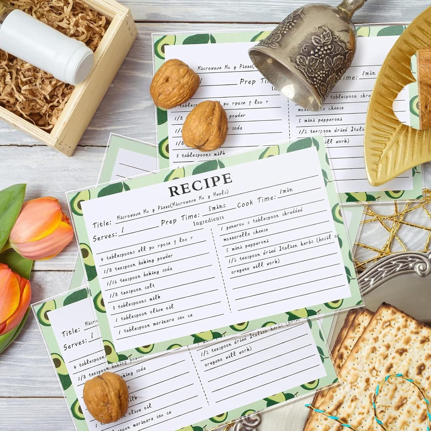 3X5 Inches Recipe Card Protectors, Index Card Sleeves, Set of 100