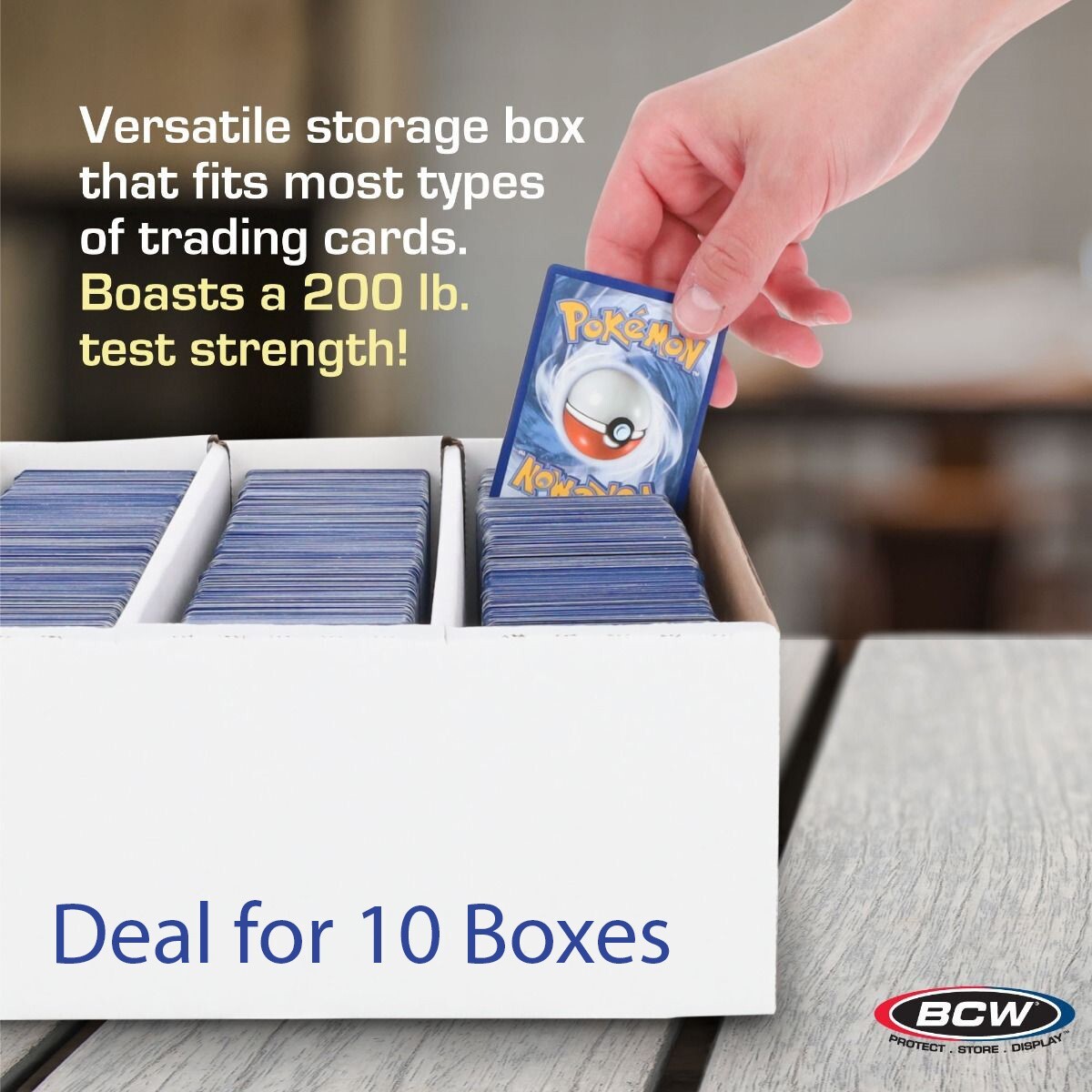10 BCW 3200 Card Monster Shoe Box For Baseball / Gaming / NGC Coin Slabs Storage