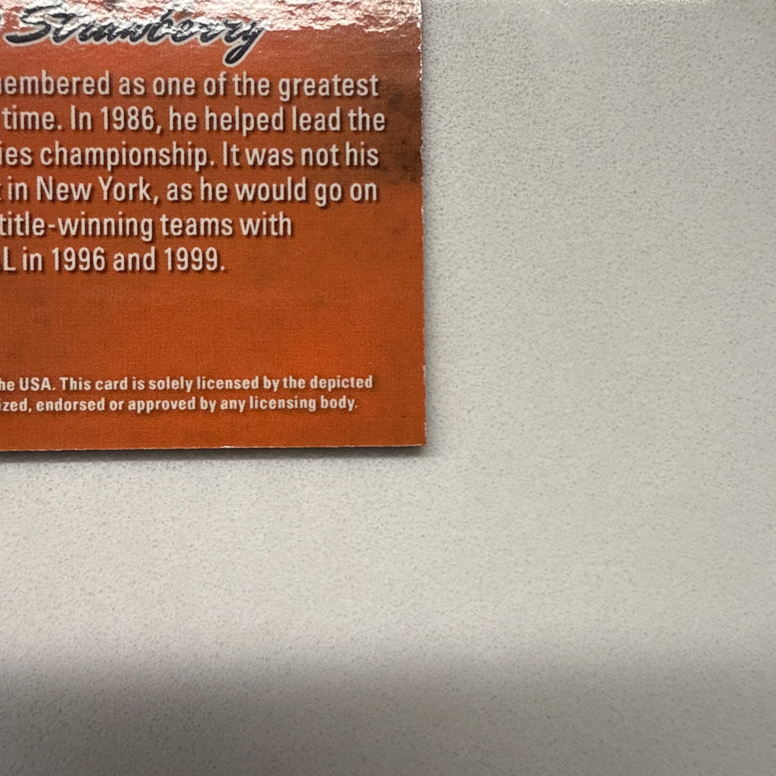2025 Leaf Vivid – In Glorious Technicolor Darryl Strawberry Mets #GB-7 1/1 Mets