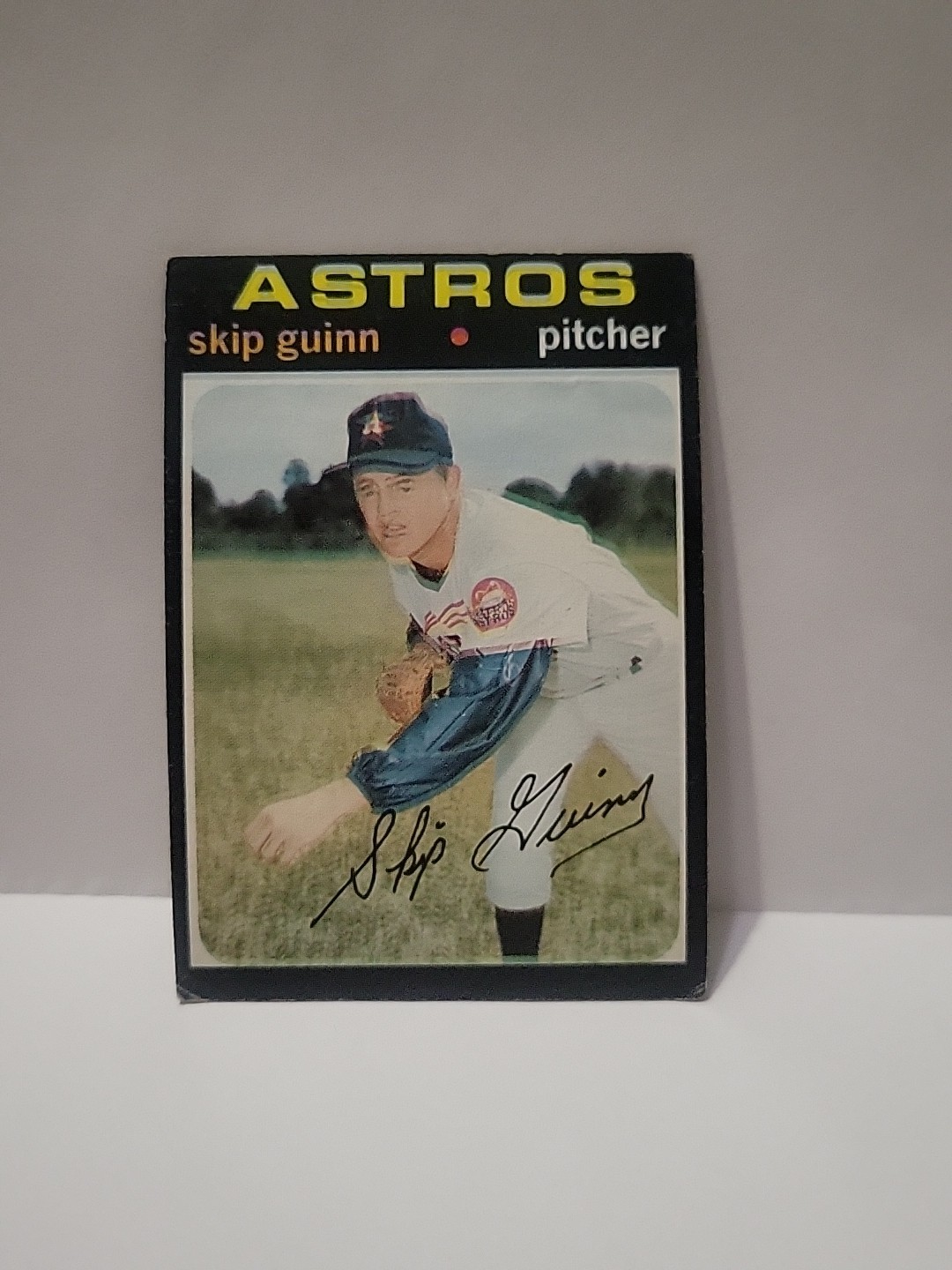 1971 TOPPS BASEBALL CARD #741 SKIP GUINN HOUSTON ASTROS Hi Number
