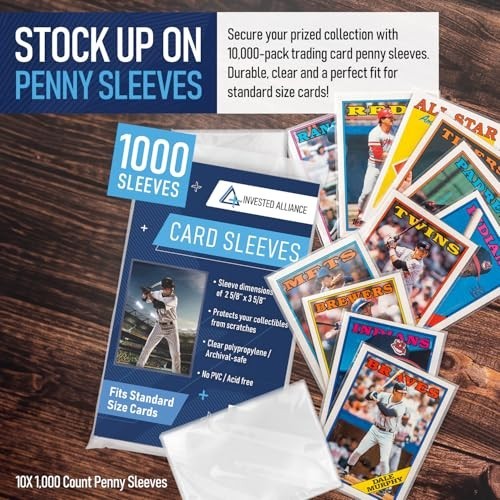 Premium Clear Trading Card Sleeves for Baseball, Football, MTG