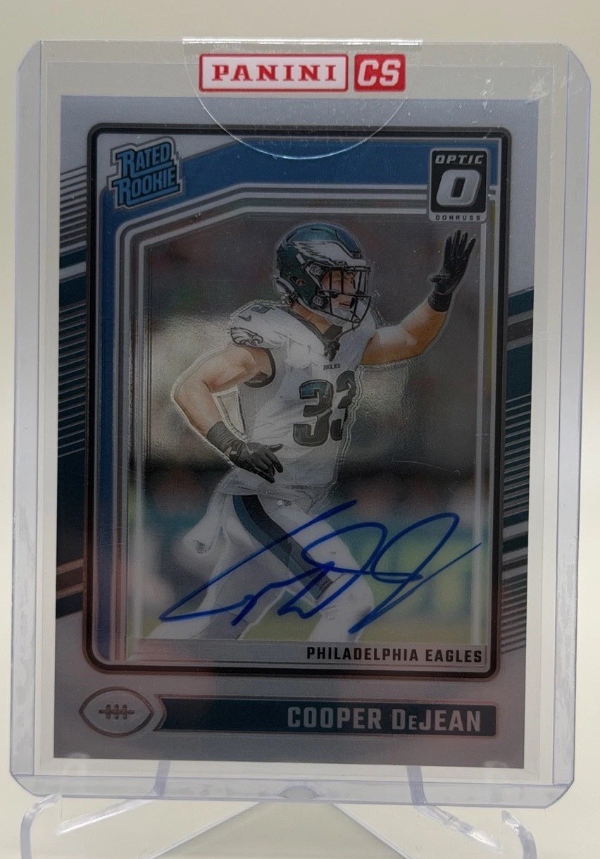 2024 Panini Donruss Optic – Rated Rookie Cooper DeJean #221 Auto /325 Sealed