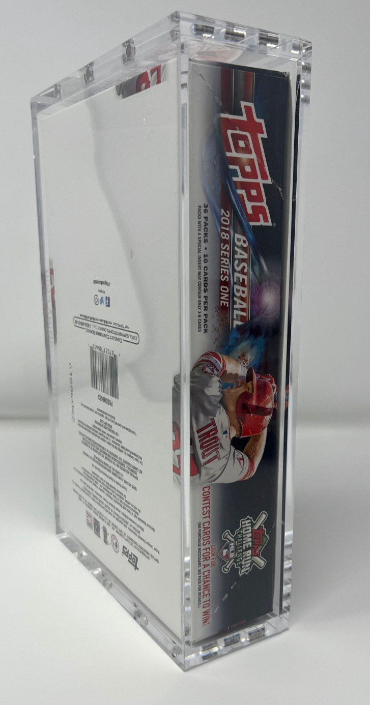 Acrylic Display Case Magnetic Lid FITS 2018 Topps Baseball Series One Hobby Box