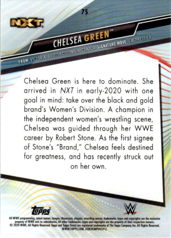 2020 Topps WWE Finest #75 Chelsea Green