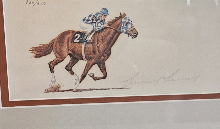 1973 Richard Stone Reeves Secretariat Lithograph S/N, 836/850, Turcotte, Laurin